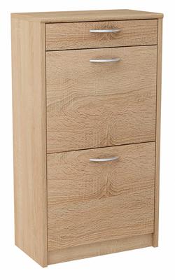 Shoe Cabinet 2D1S Sonoma Oak With Drawer