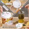 Банка для солений с крышками Сито Оливки Песочные часы Кувшин Хранение продуктов Контейнер для кимчи Халапеньо Ферментация Кухонный разделитель