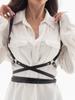 Leather Chest Harness For Women - Adjustable Belts Punk Gothic Rave - Fashionable Outfit Accessory For Dance, Party