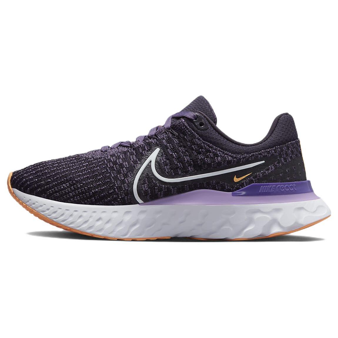 

Новые женские кроссовки Nike React Infinity Run Flyknit 3 Cave Purple Orange DD3024-502 36