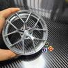 Metal Mini Road Wheel Rim, RAYs Aluminum Alloy Forged Refitting Wheel Model Modified Ornaments Desktop Display