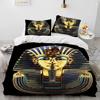 Egyptian Mythology Pharaoh Hieroglyphics Comfortable Duvet Cover Pillowcase Bedding Set Children Bedroom Decoration Home Textile