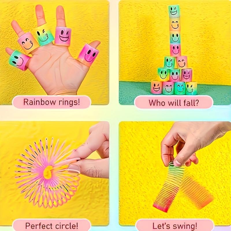 New Age Magic Coil Spring Toys: Fun Rainbow Coils for Halloween Party Gifts, Carnival Prizes, Birthday Favors, Sock Stuffing