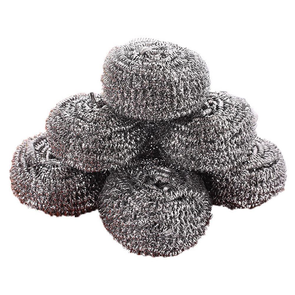 4Pcs/set Stainless Steel Cleaning Sponge for Scrubbing Pots and Pans.