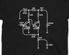 Vintage Analog Fuzz Pedal Schematic Diagram Circuit Handwired Boutique Pedal Musician Gift T-Shirt