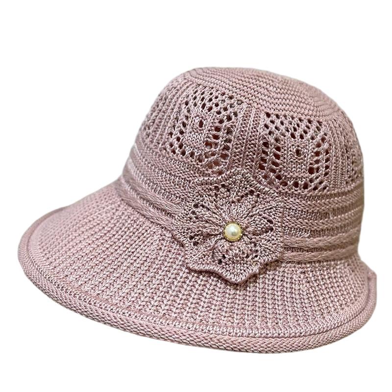 Mom's New Summer Hat, Thin and Breathable Sun Hat for Elderly Women Sun Protection Hat for Middle-Aged and Elderly People