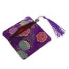 Guzheng Nail Tape Storage Bag Silk Brocade Jewelry Pouch Purse
