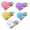 Creative Funny Hairpin Changing Simulation Light Bulb Hair Clip Accessory for Parties and Performances