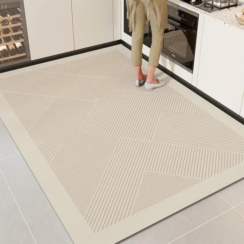 Kitchen Mat Pvc Waterproof Oil-proof Carpet Leather Large Rug Non-slip Floor Mats Area Rugs Pvc Alfombra Cocina Vinilica