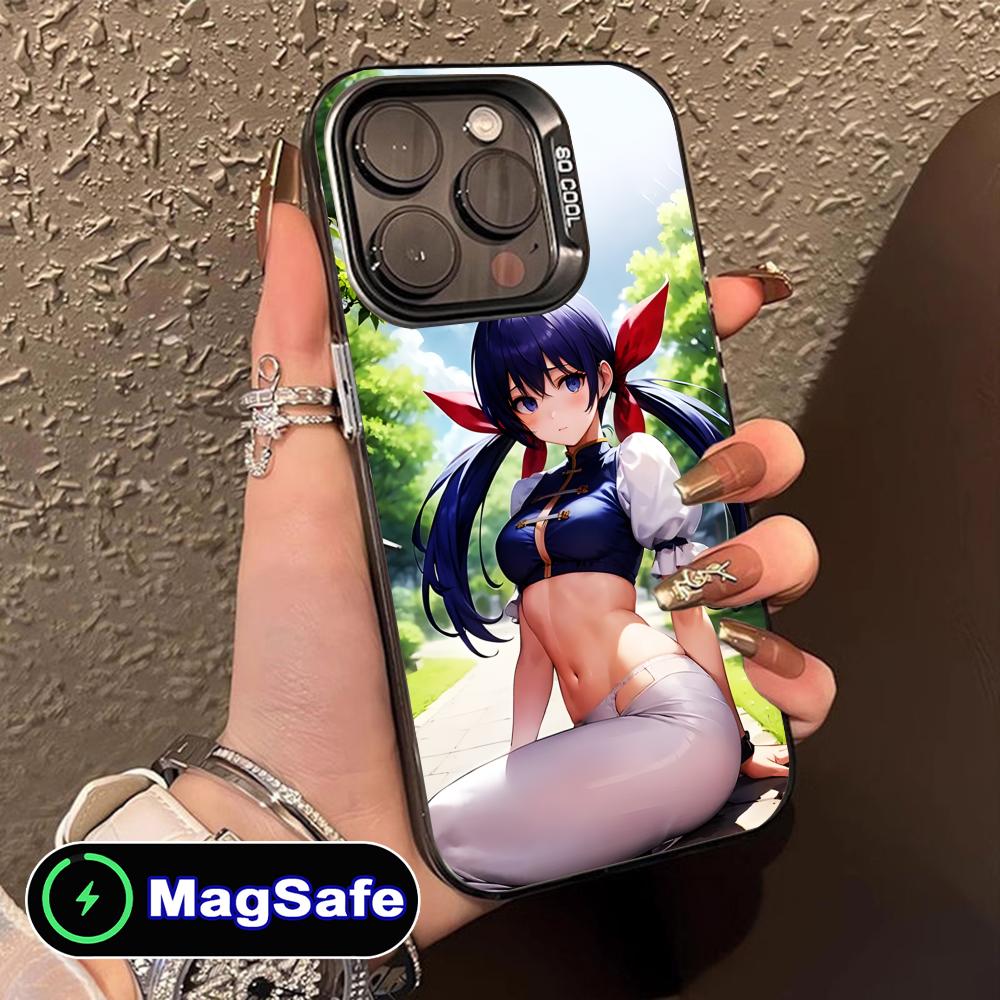 Fatal Fury Hotaru Futaba Phone Case for iPhone 17 16 15 14 13 12 11 Air Pro Max Plus MagSafe Translucent Colorful Cover Cover