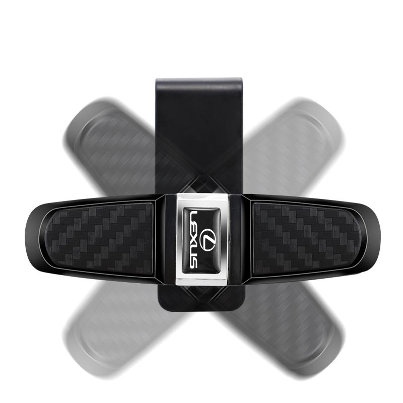 Spona na sluneční clonu do auta 360° rotace Držák na sluneční brýle Lístky Karty Pro Lexus F SPORT GX460 Ct200h IS250 ES 220D IS200 Fsport GS GX IS