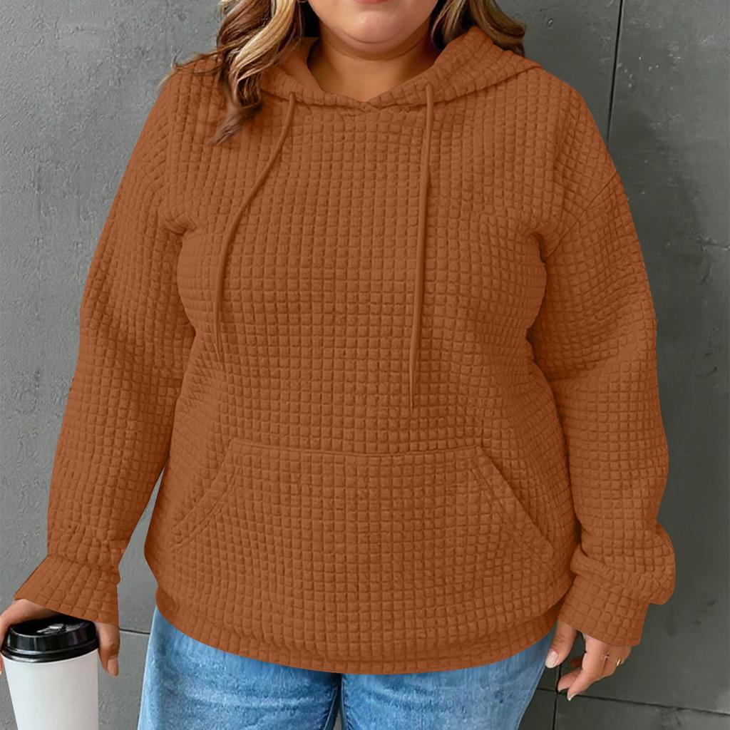 Women's Hoodies Long Sleeve Casual Drawstring Sweatshirts Pullover Pockets Tops