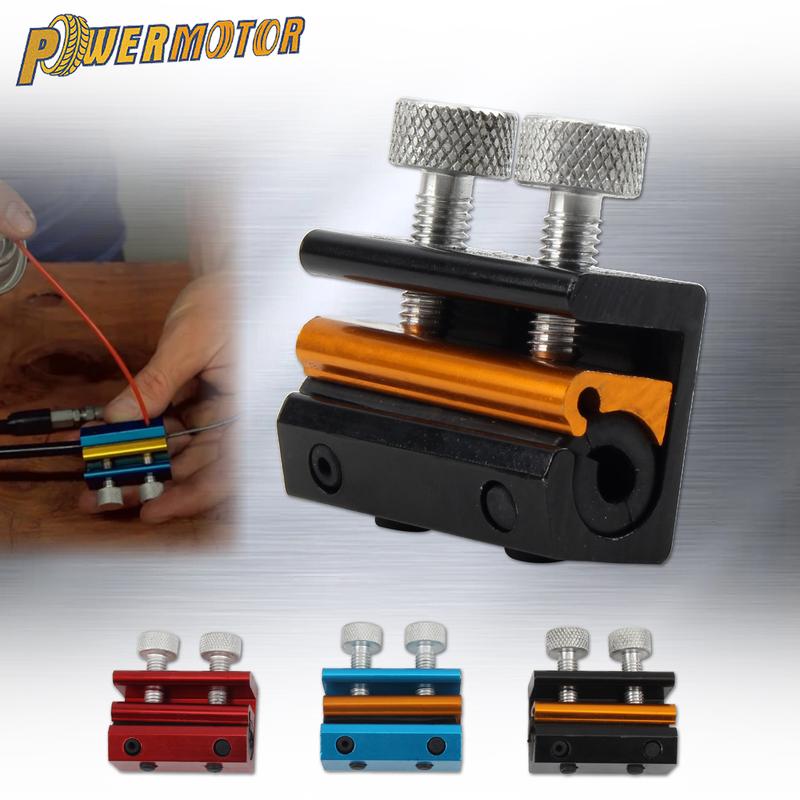 Motorcycle Dual Head Oil Clamp Cable Lubricator Brake Cable Oiler Dirt Bike Motocross Scooters Cleaning Maintenance Tool