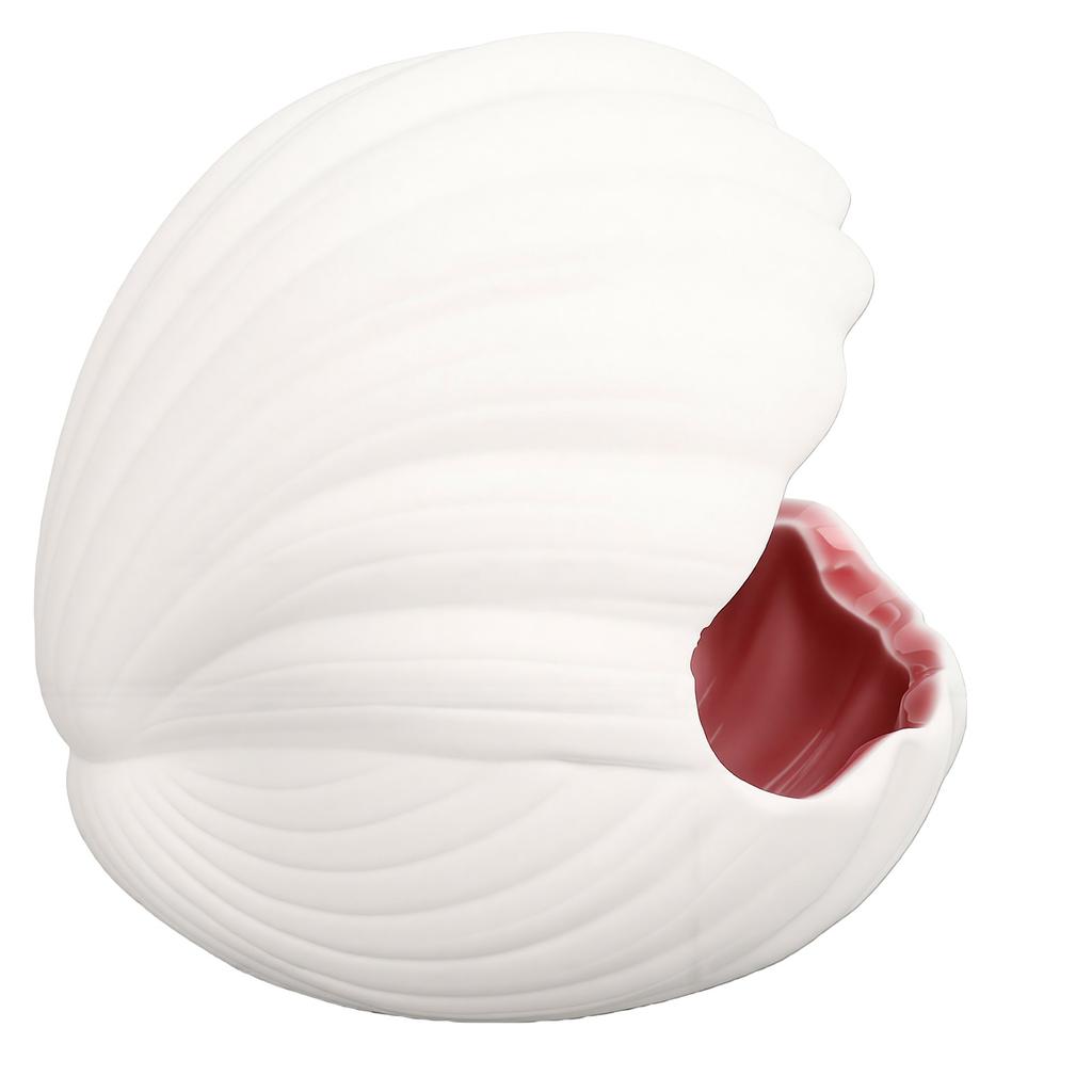Shell Ceramic Jewelry Dish Decorative 3D Large Ceramic Shell Tray for Trinket Storage