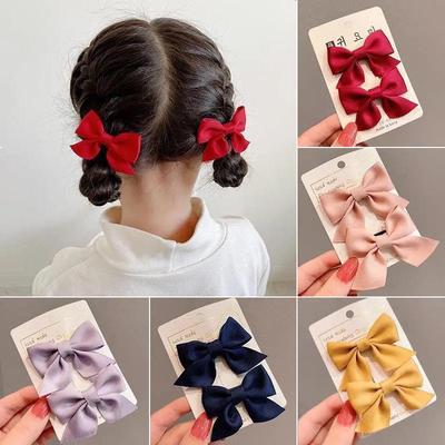 Prinzessin Schleife Haarspangen für Mädchen - Niedliche koreanische Baby Haarnadeln