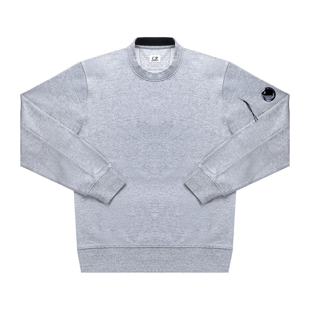 Cp Company Men S SweatShirt Diagonal lenS Wappen M94 18cmSS023a 005086w 18CMSS023A 005086W M94 (XL)