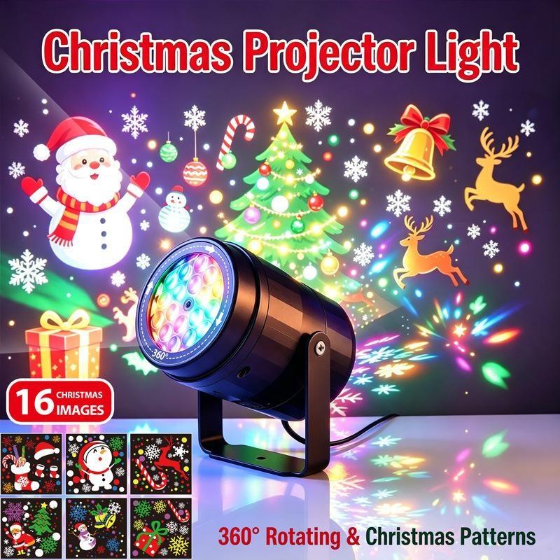 Christmas Led Projector Night Light, Dynamic Snowflake Ocean Lamp, Kids Bedroom Decor For Holiday Party Stage Atmosphere