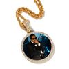 Personalized photo pendant copper inlaid zircon solid DIY creative photo necklace jewelry