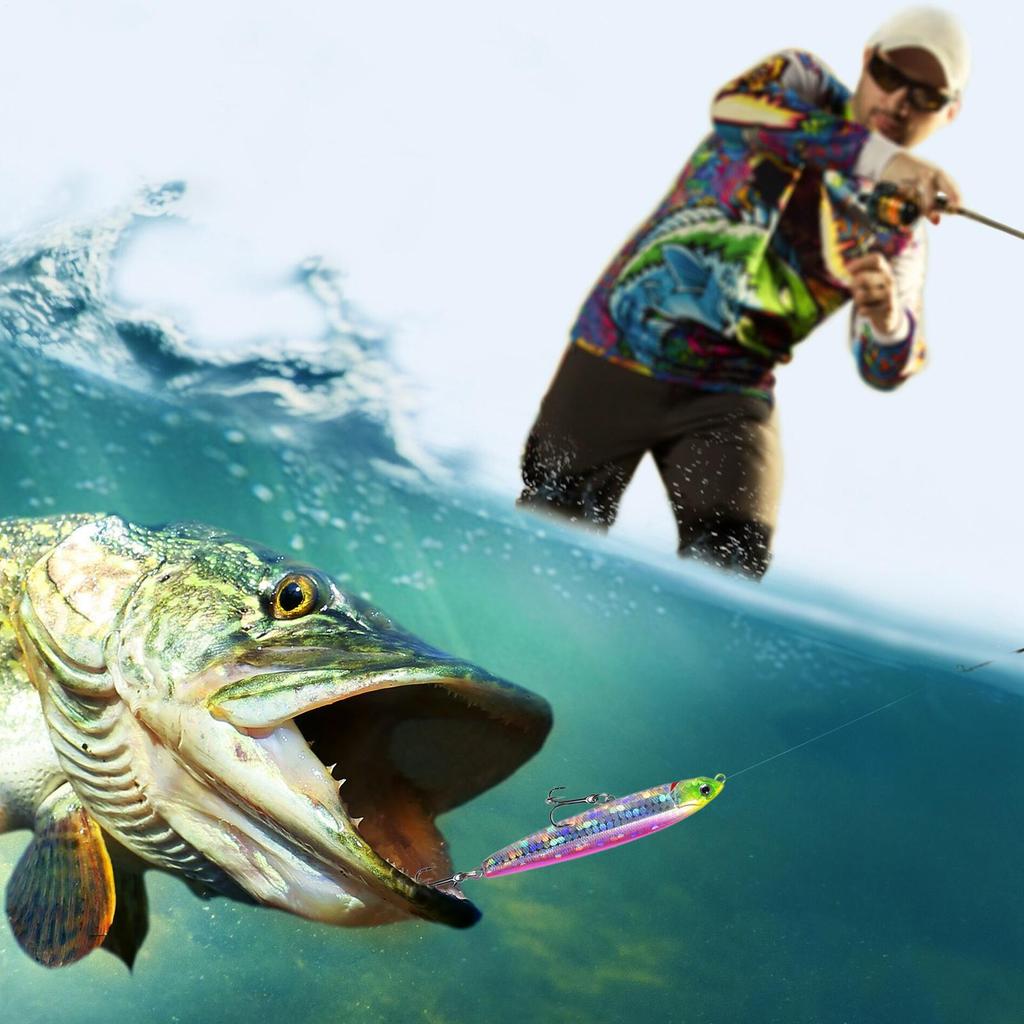 Fishing Lure 5pcs Sinking pencil lure with storage box Bass Fishing Tackle Saltwater Fish Bait Trolling Lure Fishing Accessory