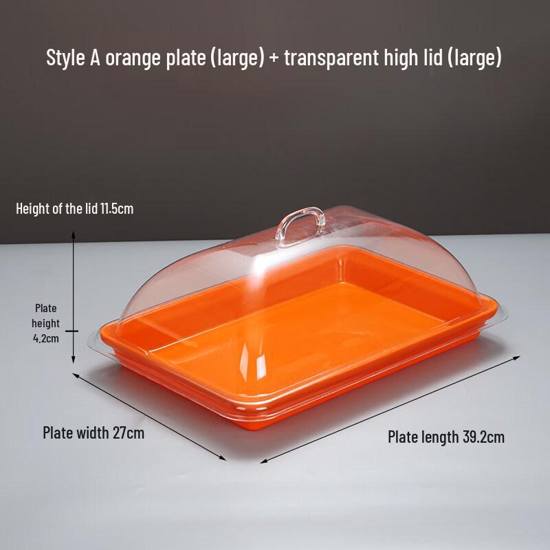 Jingbaodi Commercial Melamine Rectangular Display Tray with Lid
