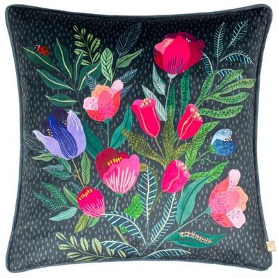 Wylder Nature Wild Gardens Posies Velvet Cushion Cover