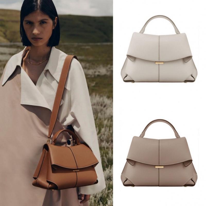 Retro Torba z Uśmiechem Francuska Bolingen Niszowa Skórzana Wysokiej Klasy Plisowana Torebka Cross-body