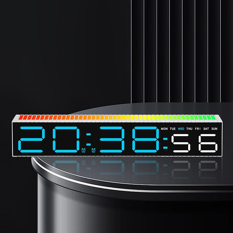 Creative LED Sound-Activated Alarm Clock with Tabletop Design 5517