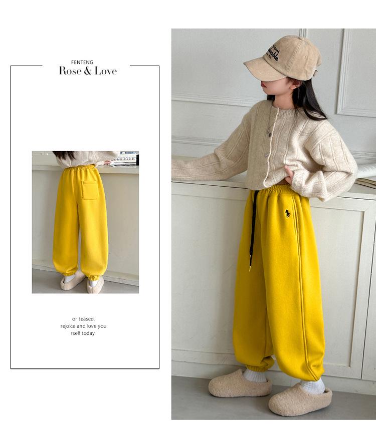 Mädchen Winterhosen mit Fleecefutter 2025: Dicke, gemütliche Freizeit-Sweathose