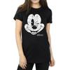 Disney Kvinner/damer Mickey Mouse T-skjorte i distressed bomull
