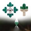 10 pezzi 6mm Ugello Micro Atomizzante a Croce Forniture per Irrigazione da Giardino Spruzzatore per Irrigazione da Giardino Irrigazione Rimozione Polvere Disinfezione
