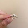 Pearl Zirconia Open Ring - Elegant Finger Ring for Women, A Rare Design Ring for The Finger.