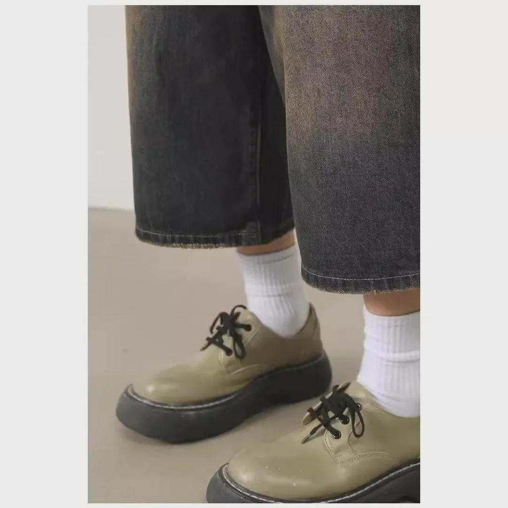 Men's Dark Blue Denim Wide-Leg 7-Point Shorts - Trendy, Loose, and Versatile Summer Wear