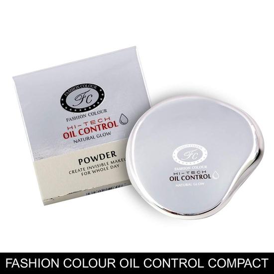 FASHION COLOUR High Tech Oil Control Kompaktpuder | Leichter Kompaktpuder für ein mattes, makelloses Finish | 10 g | Farbton 01