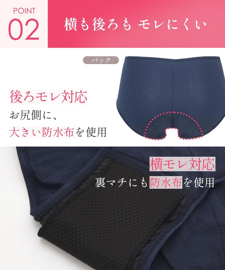 Sanitary Panties Cotton Blend Winged Pad Regular Size M Wing/Wacoal (Organic Body), Compatible, Length, Women's, EC8500,