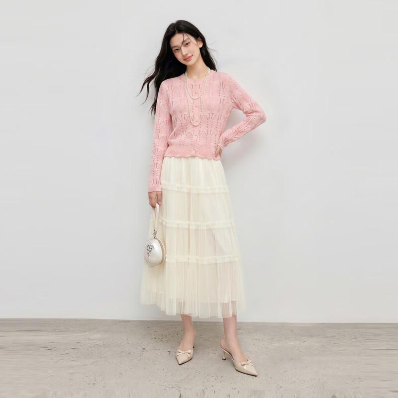 Elegant Flowy A-Line High-Waist Long Skirt