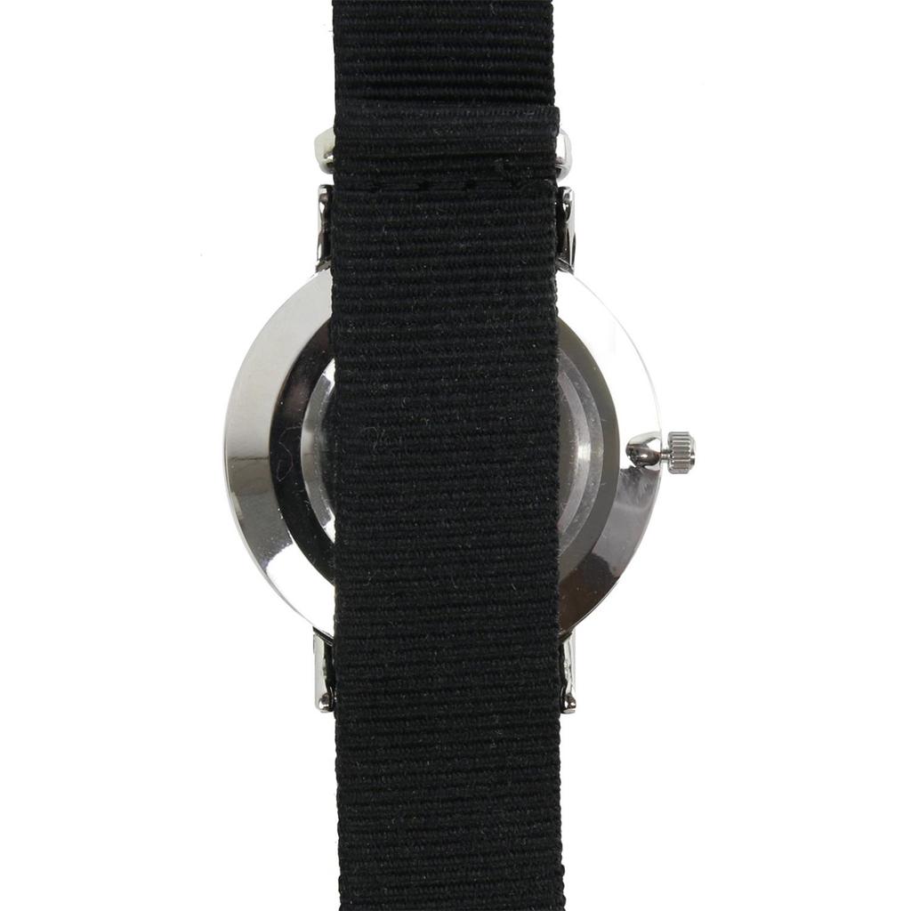 Les Trésors De Lily [Q4416] - 'Cameleon' Watch Set Grey Black Silver (2 Bracelets)