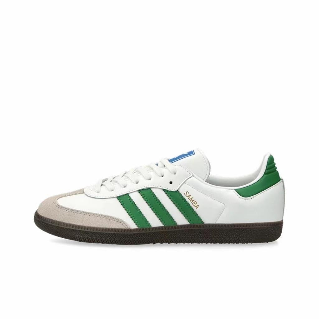 Adidas Originals SAMBA OG Slip Resistant Abrasion Resistant Low top Skateboard Shoes Unisex IG1024(Team465-)