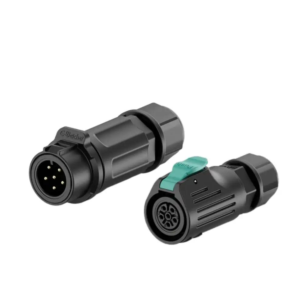 LP12 M12 IP67 3A 5A 2 3 4 5 6 7 8 Pin Solder Wire Cable Connector Waterproof Male Female Aviation Plug Socket Quickly Connected