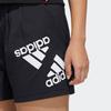 Adidas Logo Print Straight-Leg Sports Shorts Women Bottoms Black HE9952