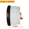 ELING 85mm (3 3/8'') Speedometer GPS 30 60 120 200 Km/h MPH 80 160 MPH Odometer with 7 Colors Backlight for Motorcycle Yacht