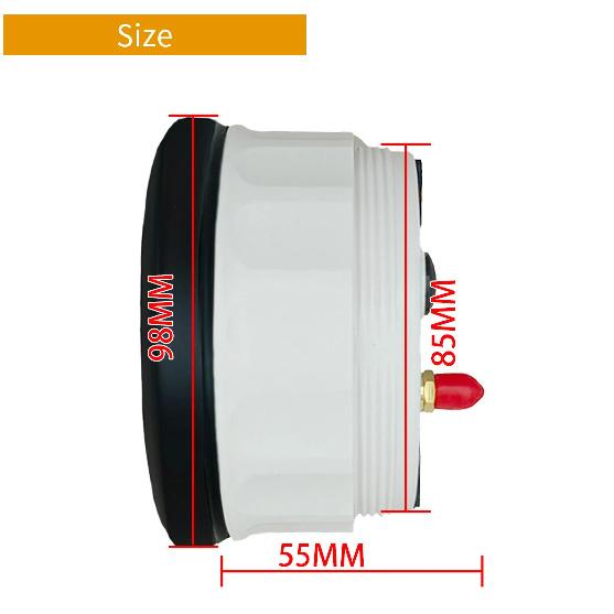 ELING 85mm (3 3/8'') Speedometer GPS 30 60 120 200 Km/h MPH 80 160 MPH Odometer with 7 Colors Backlight for Motorcycle Yacht