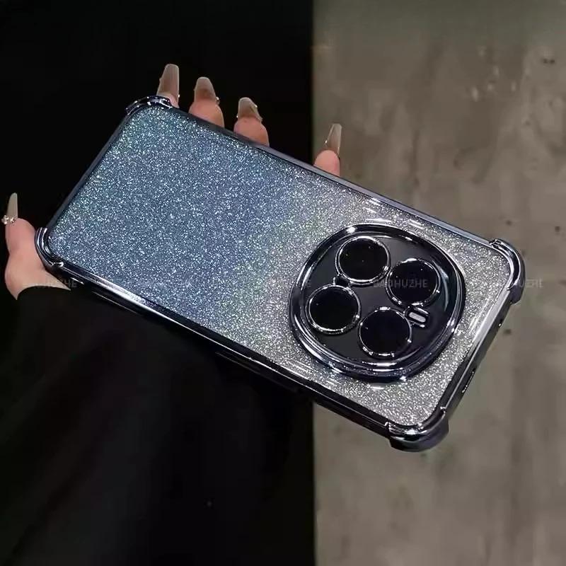 Clear Airbag TPU Shockproof Case For Honor Magic 8 Pro Magic 8Lite Lens Protection Plating Glitter Silicone Soft Cover For X9D