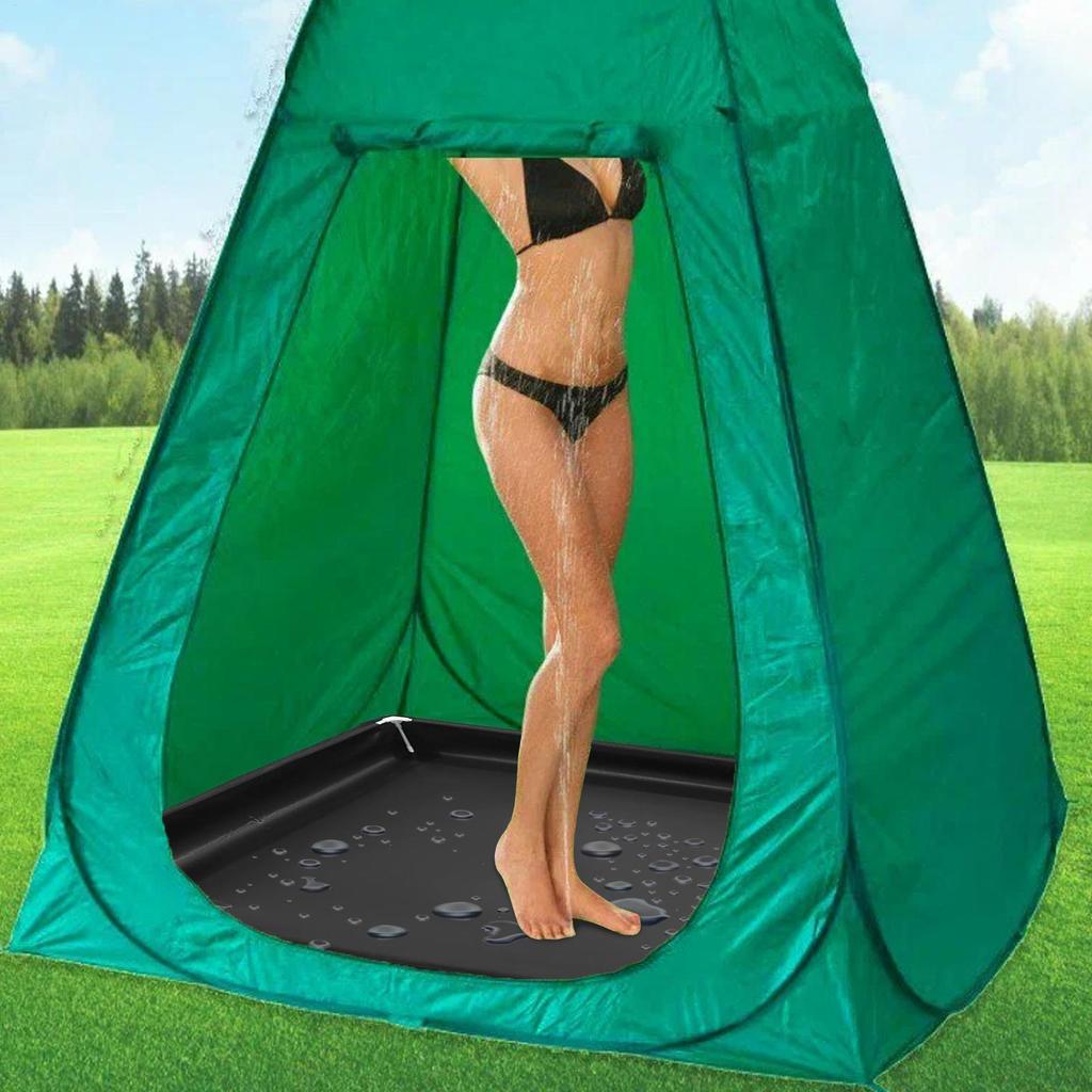 Foldable Shower Base Outdoor Tent RV Camping Awning Shower Tray Portable Shower Pan Foldable Shower Base For Camping Travel