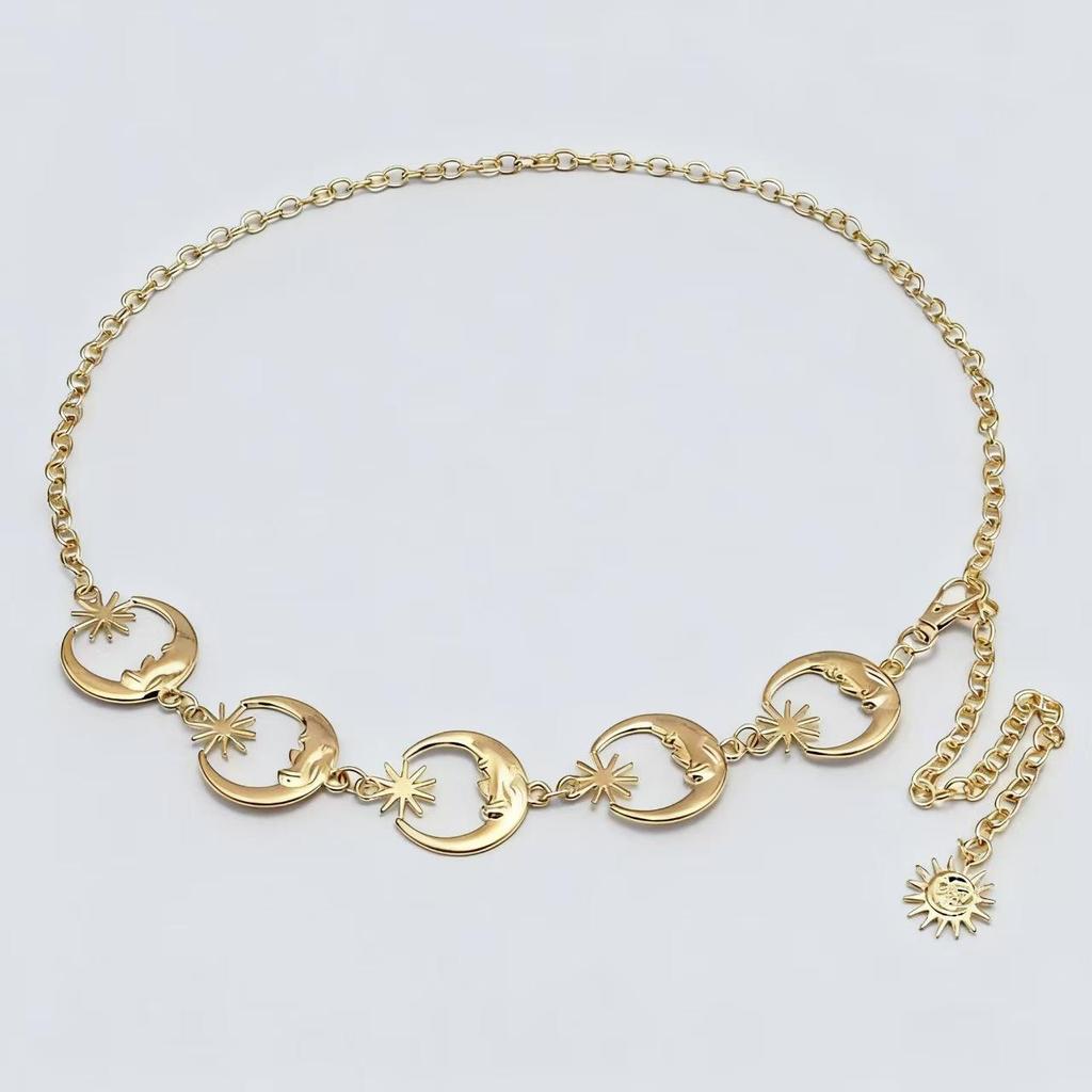 Cross Atmosphere Metal Pendant Waist Chain - Trendy Women's Fashion Accessory Body Chain