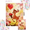 5D Diamond Painting Kit Bambi Heart Balloon and Roses Home or Office Home Decor Art Diamond Painting Kit
