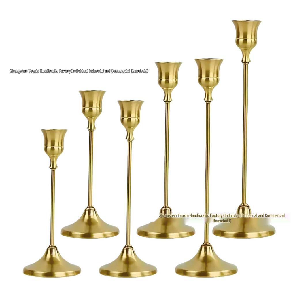 European Minimalist Candlestick Ornament for Candlelight Dinner & Wedding Décor