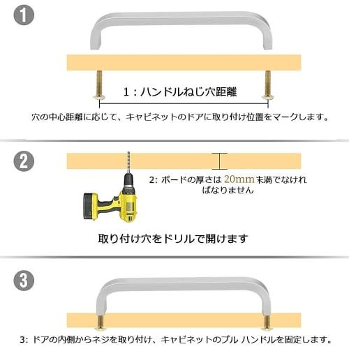 ZADAFINA 10-Piece Set of Door Handles, Cabinet Handles, Pull Handles, Drawer Pulls, Aluminum Alloy Knobs for Doors, Cabinets, Dressers, Cupboards, and