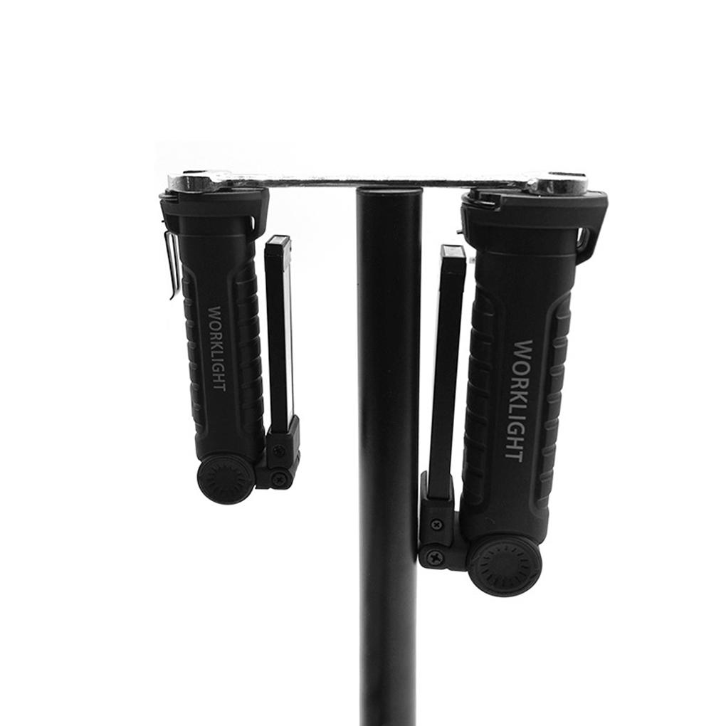 Rechargeable Work Light COB+LED Flashlight Magnetic Hand Torch Inspection Lamp