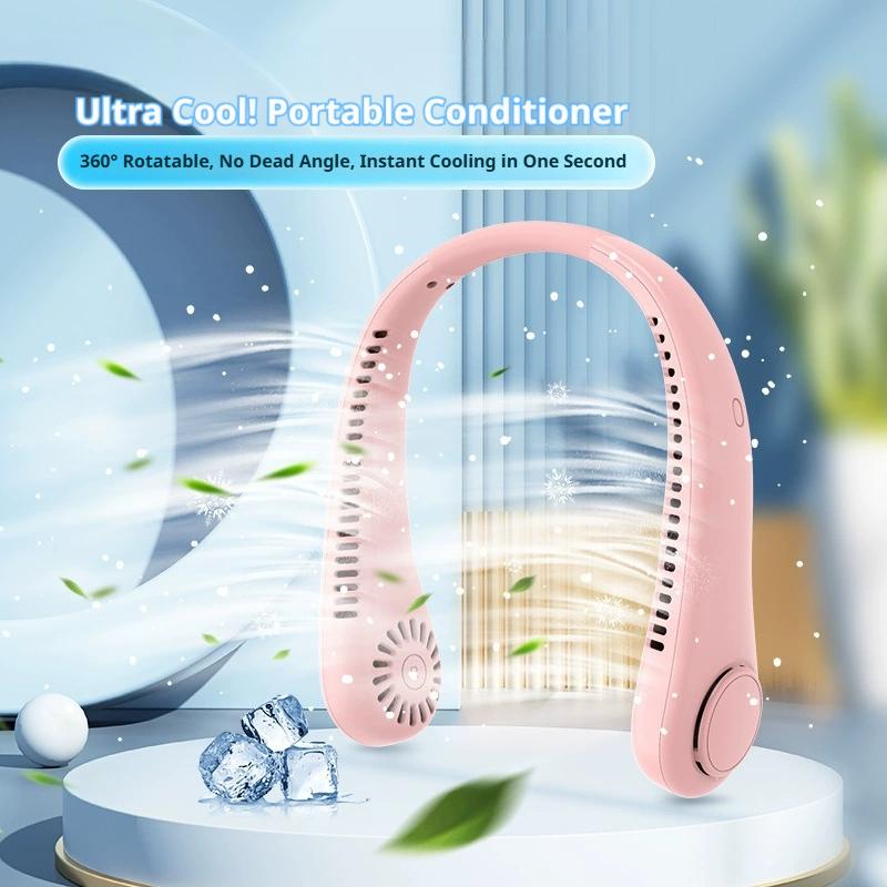 Hanging Neck Fan For Outdoor Portable Cooling Lazy Person Mini Hanging Neck Small Fan Bladeless Small Fan