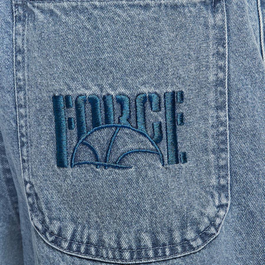 Nike Logo Lace Loose Fit Denim Shorts Men Shorts Blue Gray HV1914-436